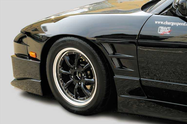 CHARGESPEED フロントフェンダー 片側20mmワイド for 180SX RS13/RPS13