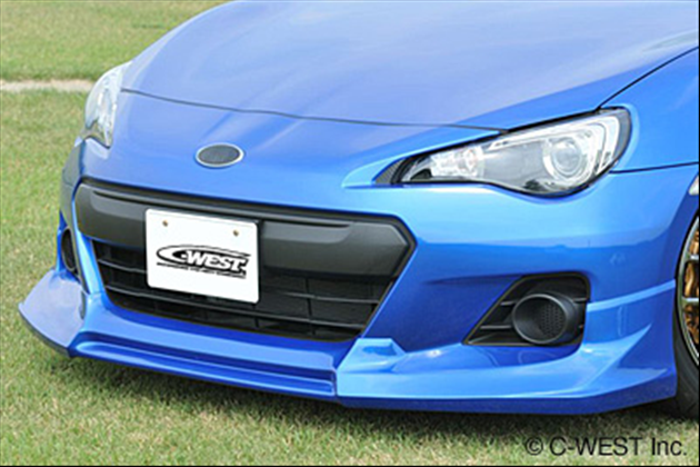 C-WEST フロントハーフスポイラー 塗装済み ABS製 for BRZ ZC6