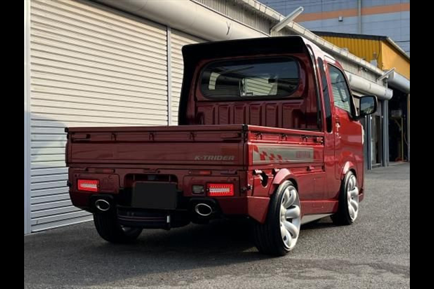 AERO OVER ダイハツ ハイゼット トラック/ジャンボ（S500P系）後期型フルＬＥＤテールランプ（シーケンシャルウインカータイプ）レンズカラー：レッド/クリア 保安基準適合品(Eマーク)取得済（要在庫確認） for サンバー S500J/S510J 後期型（2021年12月ビッグマイナーチェンジ以降）