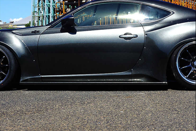 KRC Side Diffuser FRP 黒ゲルコート仕上げ for BRZ ZC6
