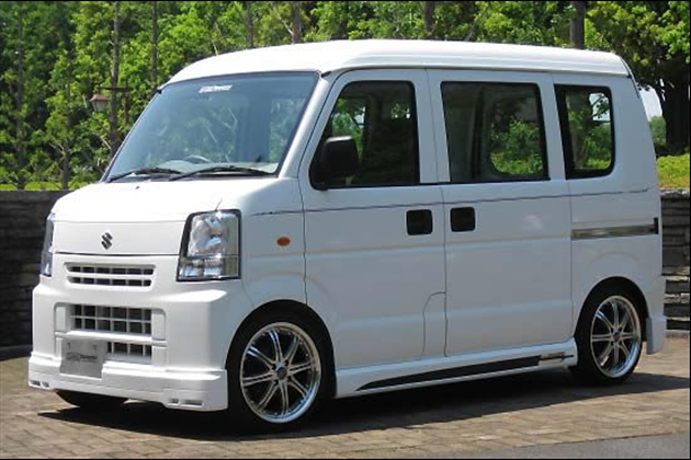 FINAL Konnexion AERO K-01 Series エブリィバン H17.8～ フロントハーフスポイラー & リアハーフスポイラー for エブリイ DA64V