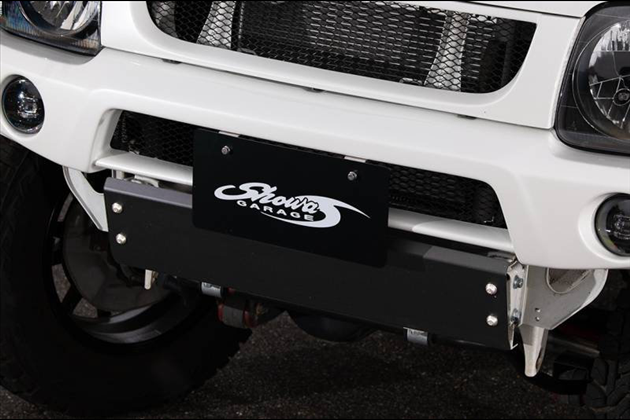 Showa GARAGE 強化ブラケット付 ブラックスキッドプレート ジムニー/JB23、JB33、 for ジムニーシエラ JB43 2～7型