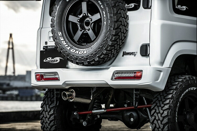 Showa GARAGE ABSリアバンパースポイラー アルトテール仕様 塗装済み 【バンパーのみ】 for ジムニー JB64 3型まで