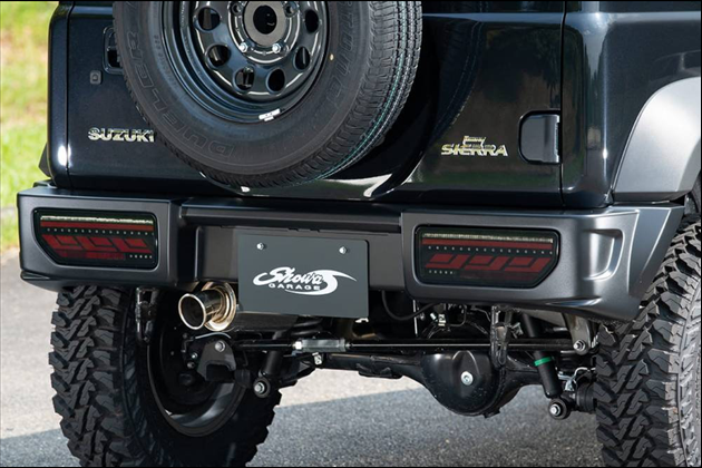 Showa GARAGE ABSリアバンパースポイラー タイプ2 未塗装品 for ジムニーシエラ JB74 3型まで