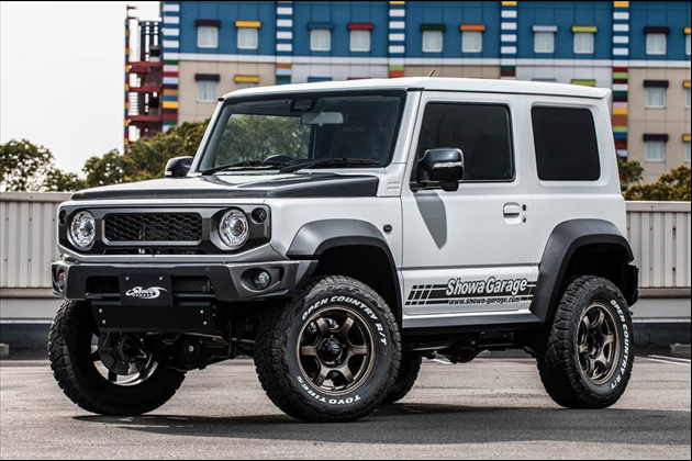 Showa GARAGE (受注生産)/JC74用 ABSフロントバンパースポイラー 塗装済み(その他の色)/ジムニーノマドJC74 for ジムニーシエラ JB74 5型以降には装着できません。 JLグレード