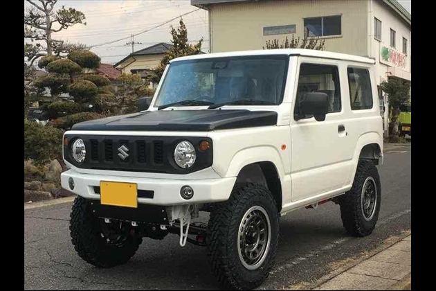 4WD PROJECT JB64・74用 DanGan!!エアロボンネット 白ゲル for ジムニー JB64W