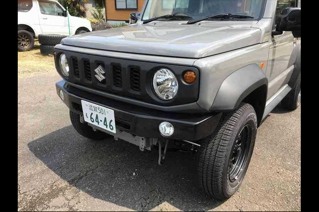 4WD PROJECT JB74用 DanGan!! FRPフロントバンパー黒ゲル for ジムニー JB64W