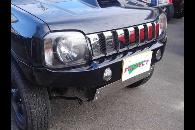 4WD PROJECT No FEAR !!フロントオフロードバンパー白ゲル for ジムニー JB23