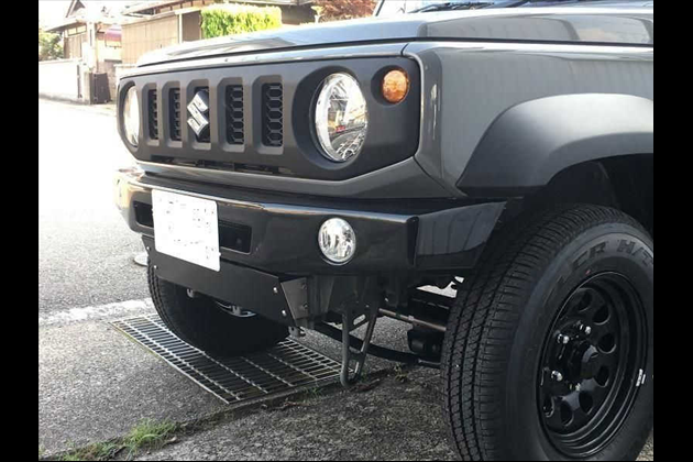 4WD PROJECT JB64・74用 DanGan!! FRPフロントバンパー黒ゲル for ジムニー JB64W