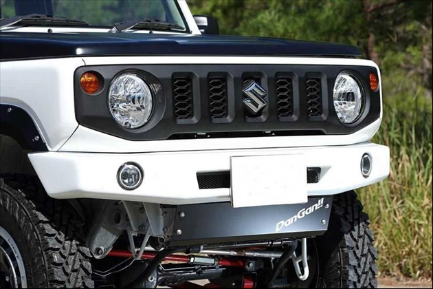 4WD PROJECT JB64・74用 DanGan!! FRPフロントバンパー白ゲル for ジムニーシエラ JB74W
