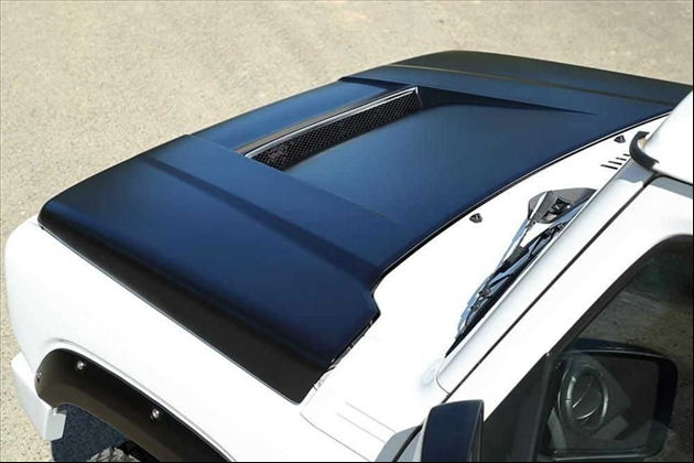 4WD PROJECT JB74用 DanGan!!エアロボンネット 白ゲル for ジムニーシエラ JB74W