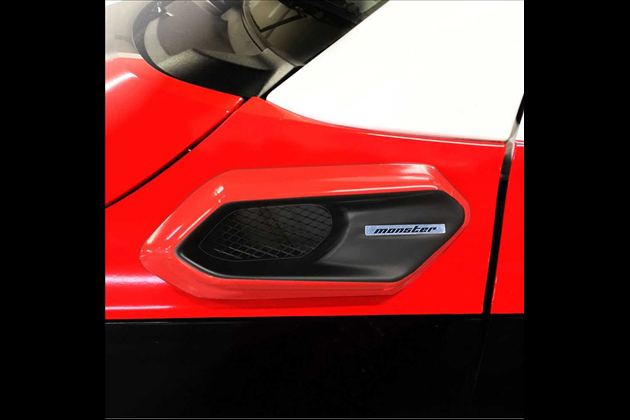 MONSTER SPORT フェンダーダクト FRP 未塗装 黒ゲルコート仕上げ for アルト HA36S 15.03~18.11 (1型)