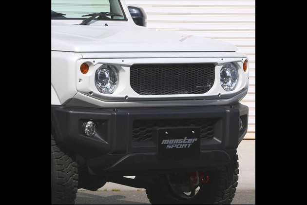 MONSTER SPORT TOUGH フロントグリル 未塗装 for ジムニーシエラ JB74W 18.07~ (1型~)