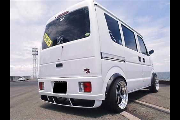 はろーすぺしゃる スリットスポイラー FRP製 白色ゲルコート仕上げ for エブリイ DA64V
