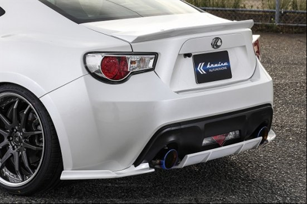 KRUISE Ver1 KR-ZN6RR スラッシュカット2テールマフラー(116φ) for ZN6 86