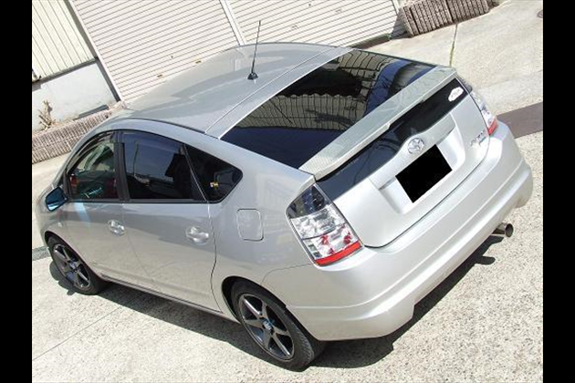 Auto Labo a-coro燃費向上エアロ シルバーカーボンウィング(ノーマルグレード用) for 20 プリウス