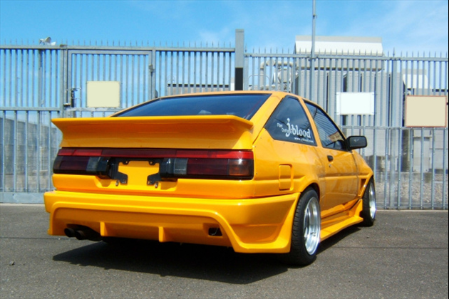 J-BLOOD スペックーR リアバンパースポイラー FRP for スプリンタートレノ AE86 後期