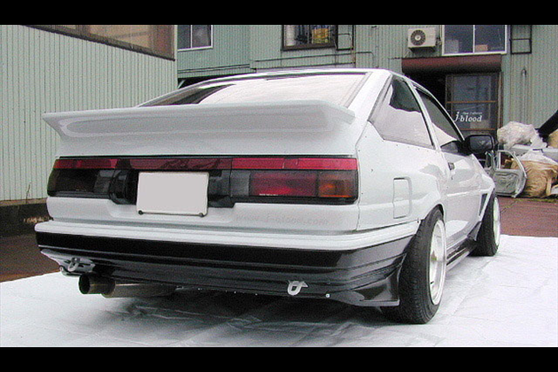 J-BLOOD リア・バンパースポイラー純正形状 FRP for スプリンタートレノ AE86 後期
