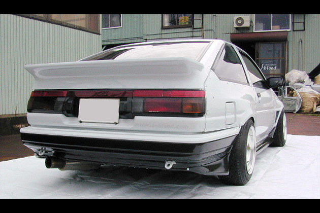 J-BLOOD リアアンダースポイラー ソフトFRP for スプリンタートレノ AE86 後期