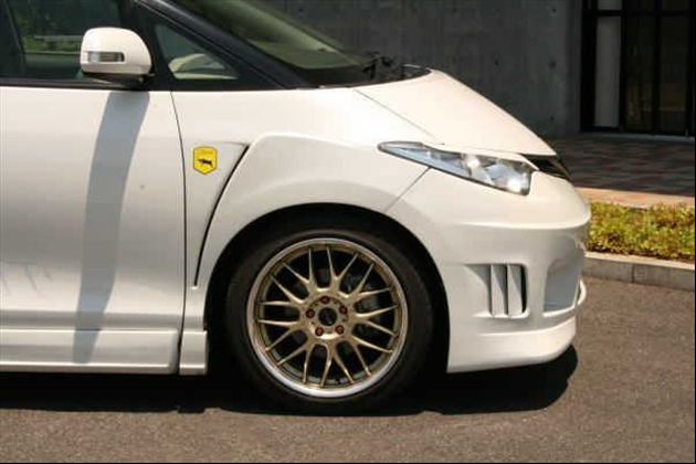 Tifaria GIARDINETTA ESTIMA ﾌﾛﾝﾄGTフェンダー for エスティマ 50系 全車対応(MC後にも対応)