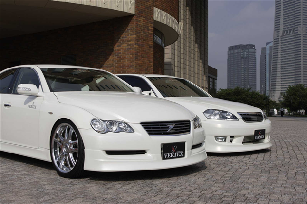 T&E VERTEX Front Half(フロントハーフスポイラー) for マークX GRX120/121 前期