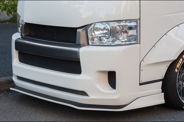 T-STYLE ワイドルックバンパー用フリッパー 未塗装 for ハイエース 200系