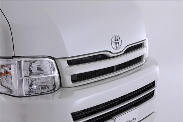 T-STYLE ワイドワイド用フロントグリル 未塗装 for ハイエース 200系 3型 ワイドボディ専用