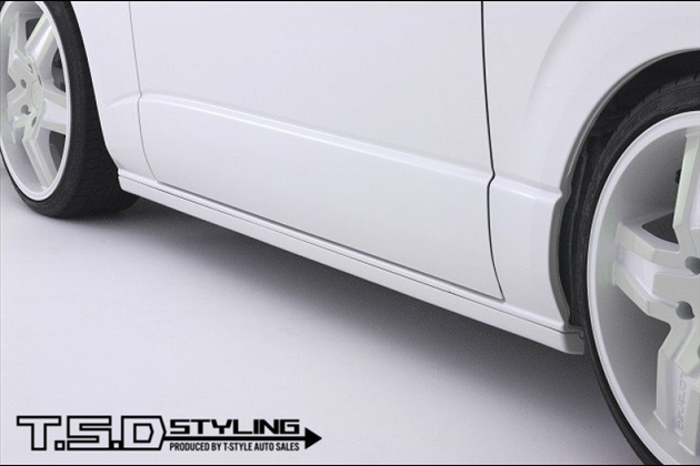 T-STYLE サイドライン(全型共通) 未塗装 for ハイエース 200系 Ⅰ型からⅢ型