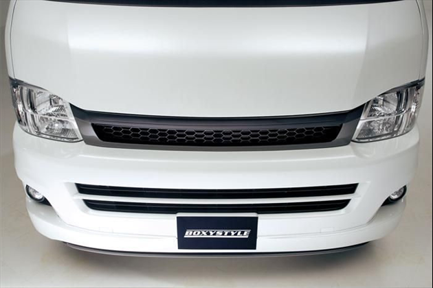 BOXYSTYLE ユーログリル(ワイドボディ用) for ハイエース 200系 1型， 2型， 3型， 4型