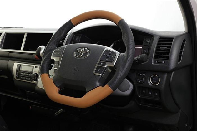 BOXYSTYLE EURO STEERING Ver.FOUR プレミアム for ハイエース 200系 4型～現行専用