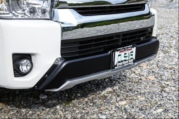 ESB CLS-UP■バンパーパネル 【 ワイド 】 FRP製品 未塗装 黒ゲルコート仕上げ for ハイエース 200系 4-6型