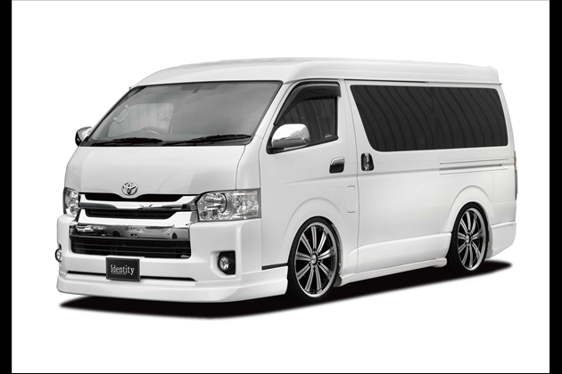 Dynasty Identity フロントハーフスポイラー for ハイエース 200系 4型以降 ワイドボディ