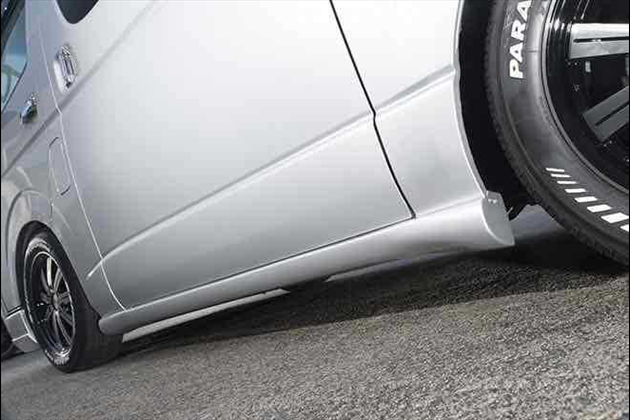 Dynasty Identityサイドステップ スーパーロング用 for ハイエース 200系 4型以降 バン・グランドキャビン・コミューター