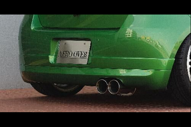 AERO OVER ９０系用リアスタイリッシュハーフスポイラーfor ヴィッツ 90系 前期 RS不可