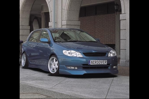 AERO OVER F/S/R/マフラー4Pセットfor カローラランクス NZE121 前期モデル 1.5L FF車専用