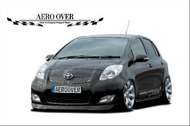 AERO OVER F+S+R+エクステンションマフラーセットfor ヴィッツ 90系 後期用 1.3L/1.5L FF車