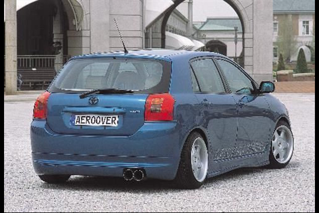 AERO OVER 120系アレックス・ランクス用リアスタイリッシュハーフスポイラーfor カローラ E120 前期モデル