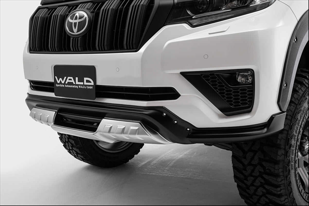 WALD DESERT LINE フロントスポイラー 150系 未塗装 for ランドクルーザー プラド TRJ150W H29.9~R6.4 TX， TX_Lパッケージ， TX_Lパッケージブラックエディション， TX_Lパッケージ70thアニバーサリー， TX_Lパッケージマットブラックエディション