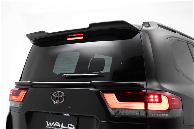 WALD SPORTS LINE BLACK BISON EDITION リアゲートスポイラー 300系 未塗装 for ランドクルーザー FJA300W VJA300W AX， GRスポーツ， GX， VX， ZX