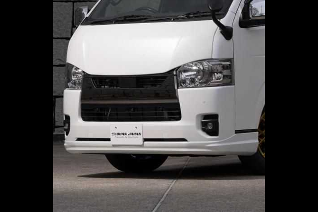 BUAN JAPAN GT-Sフロントハーフスポイラー 標準ボディ用 ABS製品 for ハイエース 200系 4〜6型 4型〜8型、9型