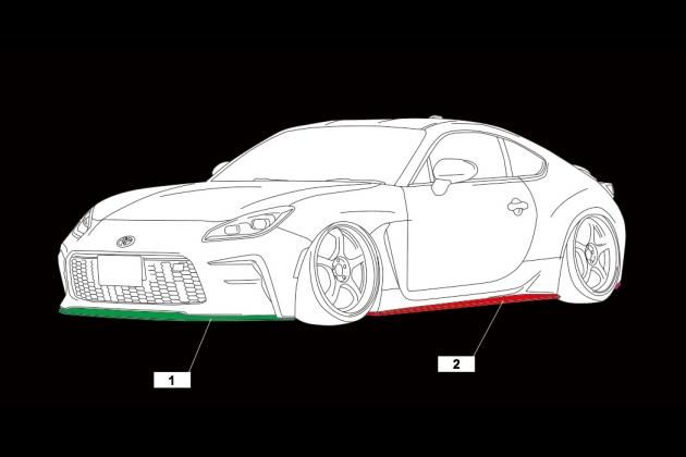 限定品好評エイムゲイン BRZ ZN6 前期 フロントアンダースポイラー スバル GT 外装