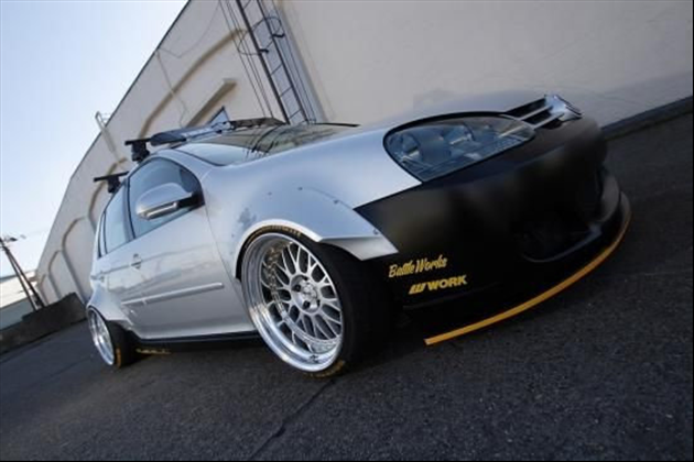 ESB CLS-Standard■フロントリップスポイラー【 V】 for Golf 1K型 GTI， GT， E